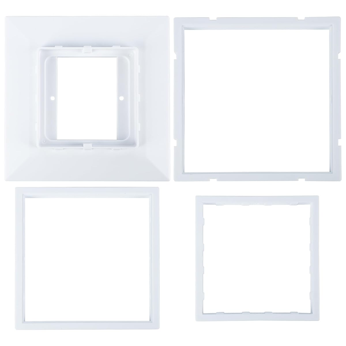 Dynaming White Mount Base for Solar Post Lights, Fit for 4x4, 5x5 or 6x6 Vinyl/Wooden Post (12 Pack) - imagem de detalhe 3