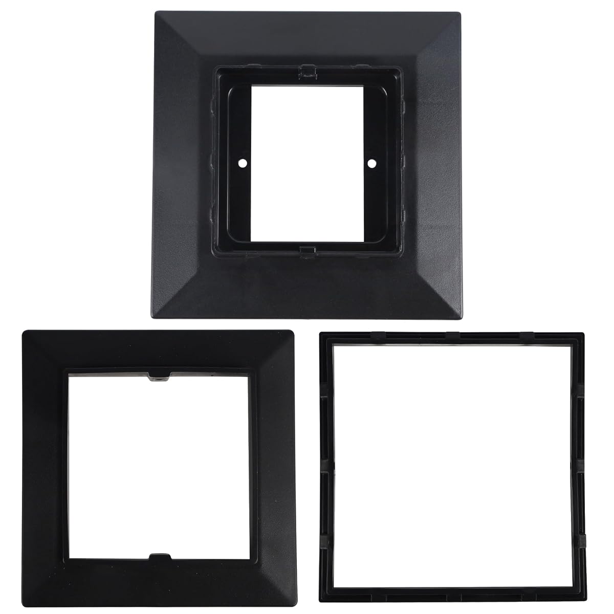 Dynaming Black Mount Base for Solar Post Lights, Fit for 5x5 or 5.5x5.5 Vinyl/Wooden Post (6 Pack) - imagem de detalhe 3