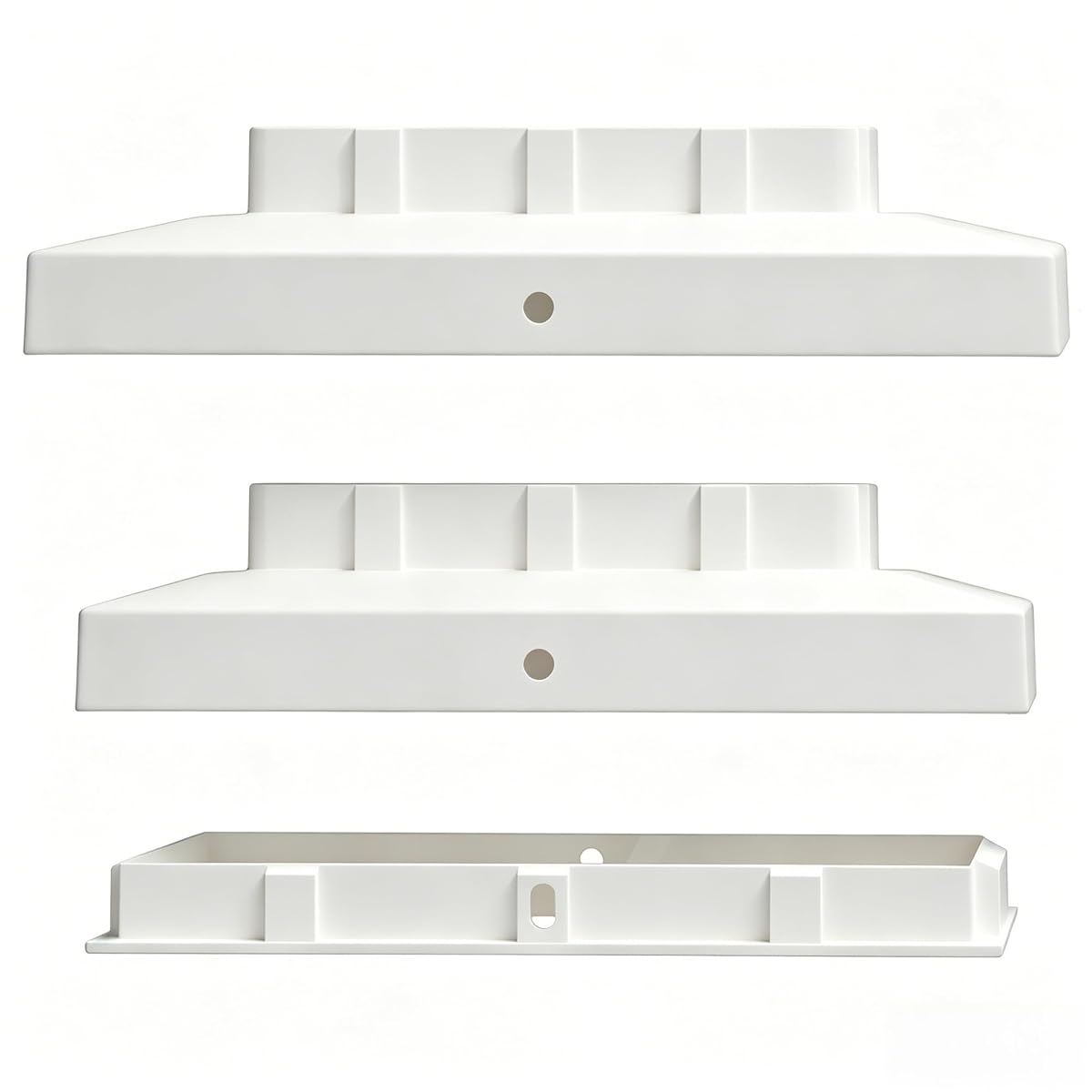 Dynaming White Mount Base for Solar Post Lights, Fit for 5x5 or 5.5x5.5 Vinyl/Wooden Post (6 Pack) - 细节图 3