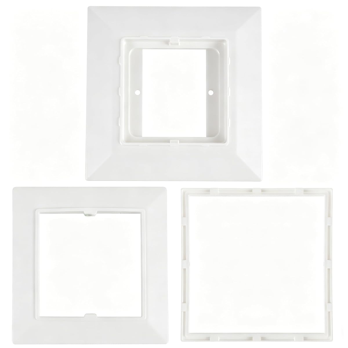 Dynaming White Mount Base for Solar Post Lights, Fit for 5x5 or 5.5x5.5 Vinyl/Wooden Post (6 Pack) - 细节图 2